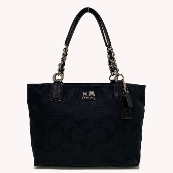 Coach Tote Bag Chain Op Art Carriage y2k 完売品 COACH Chain Tote 